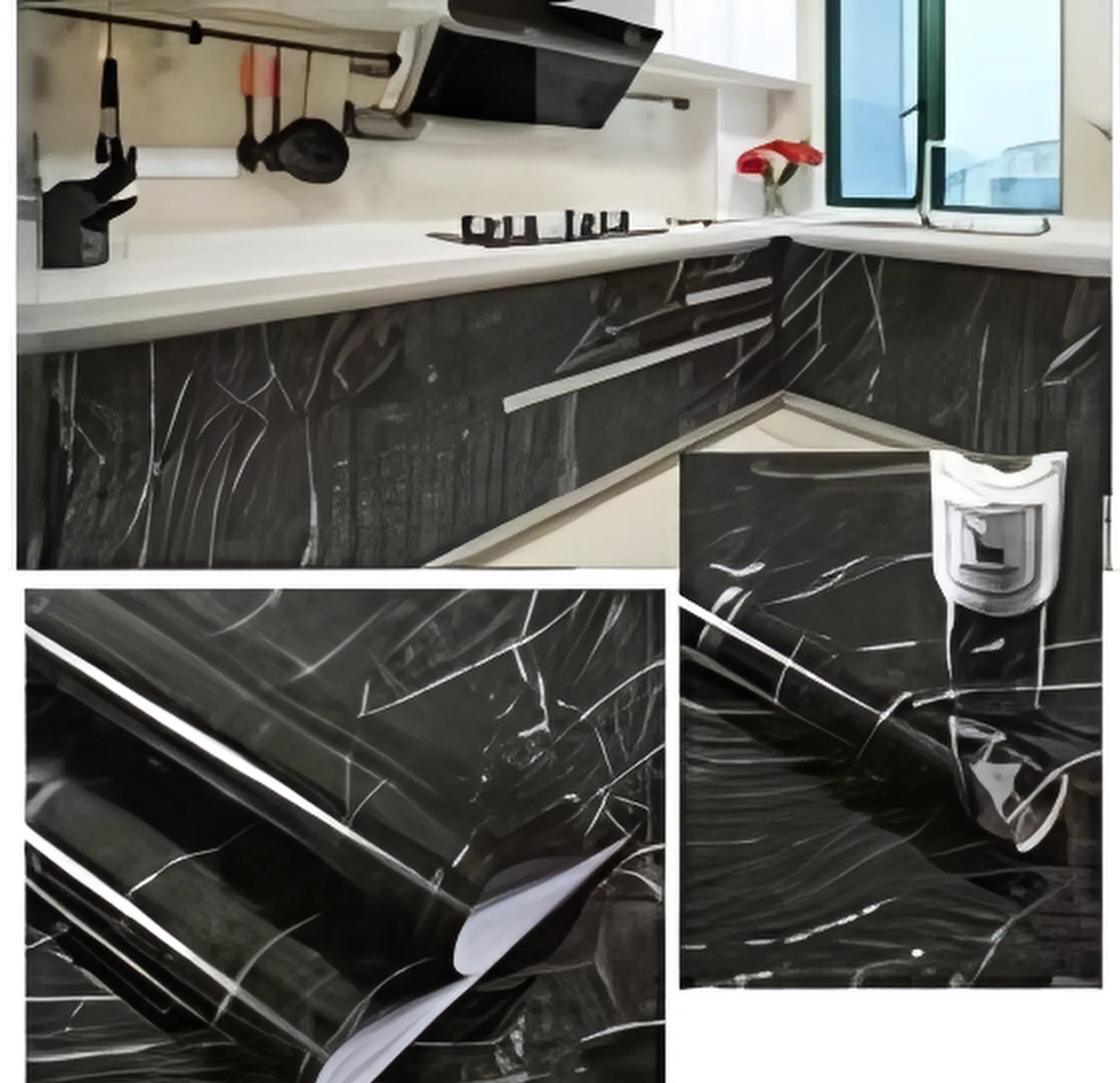 Self Adhesive Marble Sheet | Anti Oil & Heat Resistant (2ft x 6.5ft)