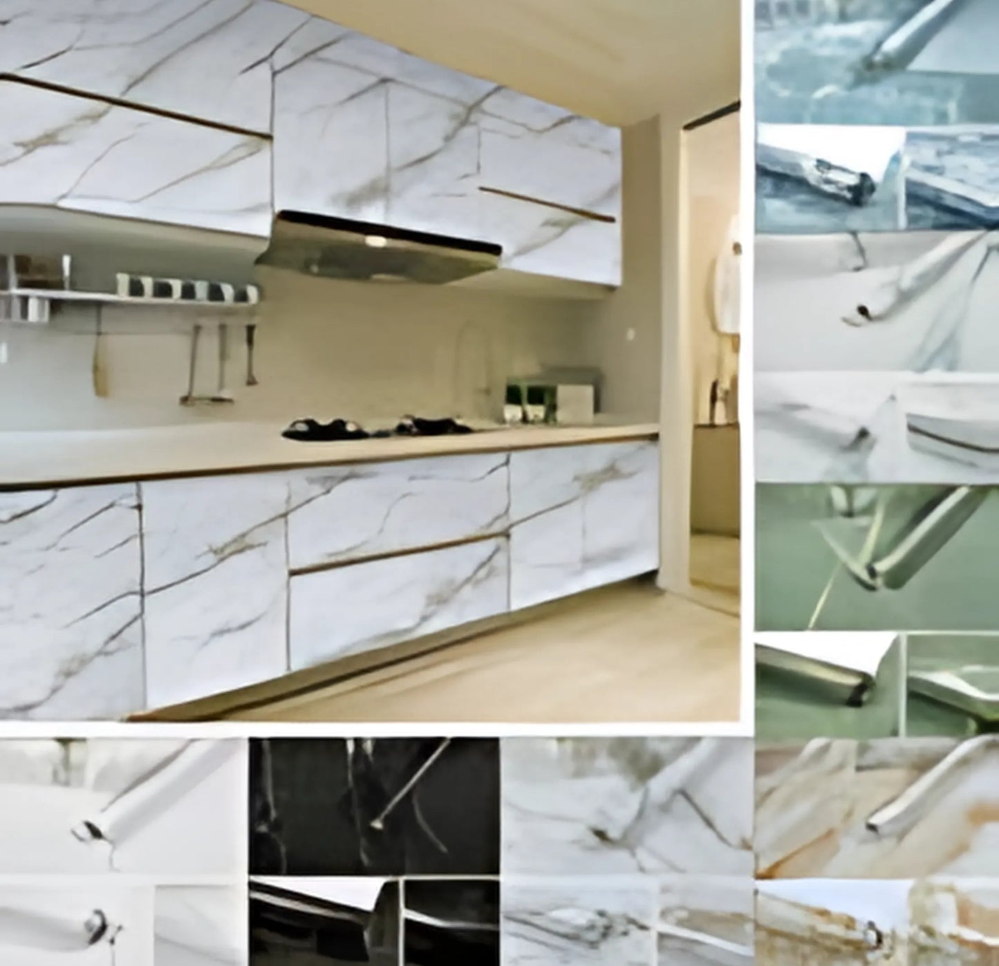 Self Adhesive Marble Sheet | Anti Oil & Heat Resistant (2ft x 6.5ft)