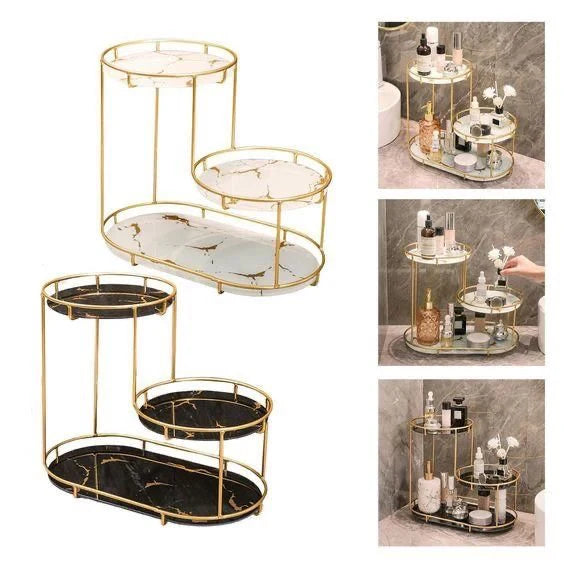 3-Tier Cosmetic Storage Rack High-End Metal Quality