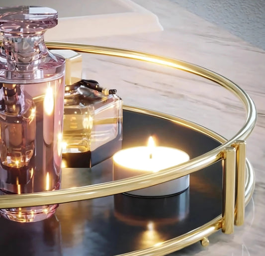 Round Makeup organizer cosmetic shelf