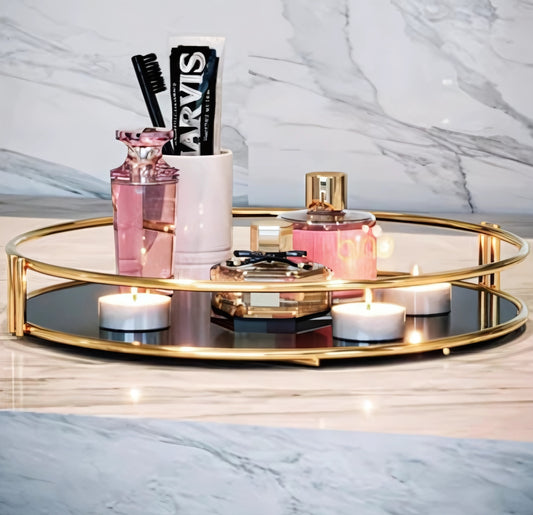 Round Makeup organizer cosmetic shelf