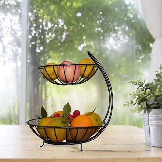 Stainless Steel High Quality Fruit & Vegetable Basket 2 Tier
