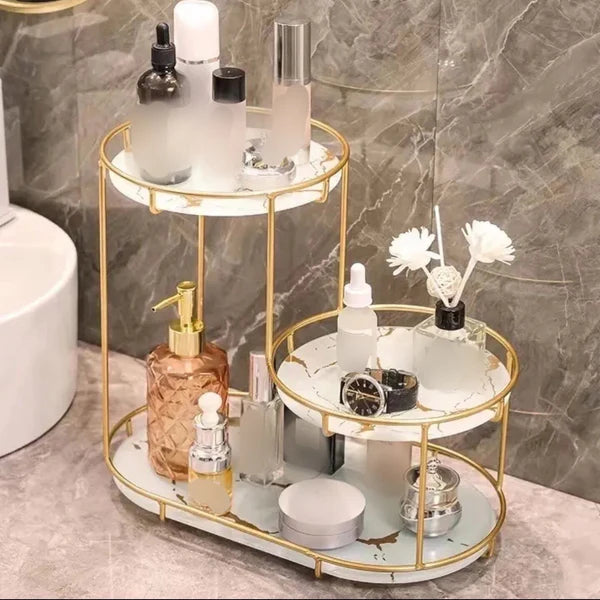 3-Tier Cosmetic Storage Rack High-End Metal Quality