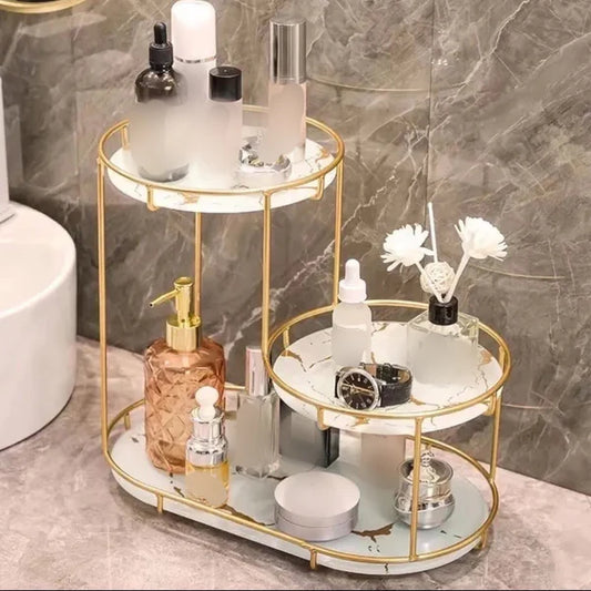 3-Tier Cosmetic Storage Rack High-End Metal Quality