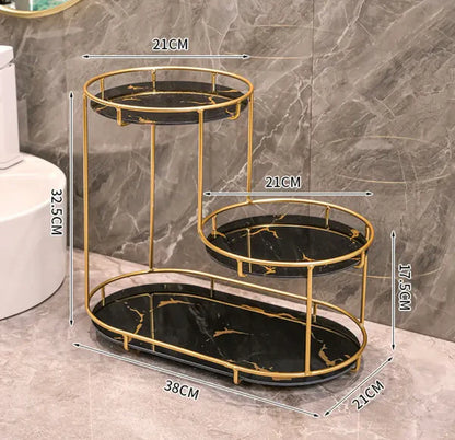 3-Tier Cosmetic Storage Rack High-End Metal Quality