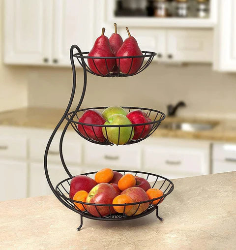 Stainless Steel High Quality Fruit & Vegetable Basket 3 Tier